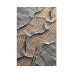 Abstract Textured Waves Matte Canvas Wall Art, Stretched 1.25"