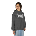 Youth Jesus Hoodie — Christian Faith Pullover with Cross Logo