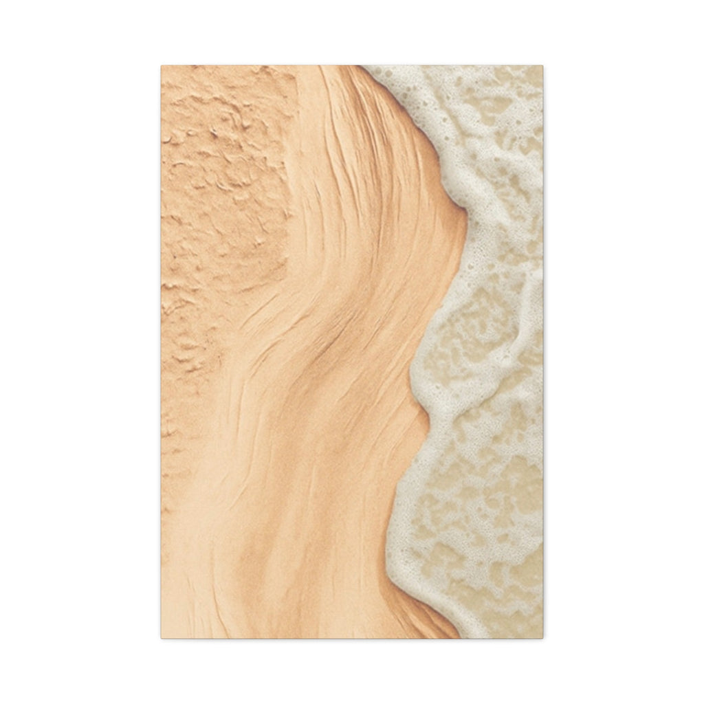 Coastal Beach Canvas Print – Sandy Shoreline Wall Art