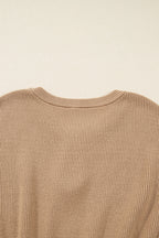 Embellished Keyhole Ribbed Sweater Dress