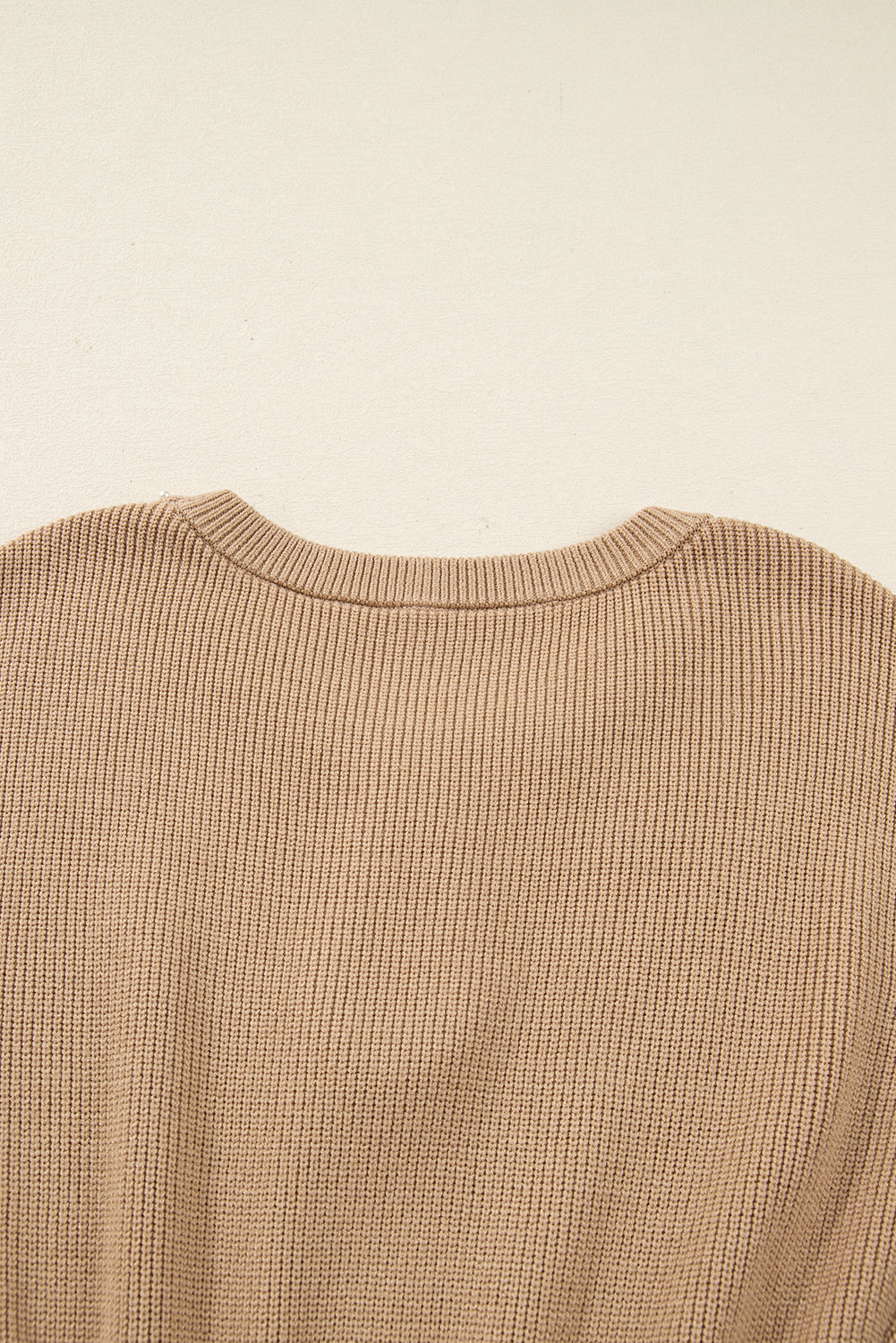 Embellished Keyhole Ribbed Sweater Dress