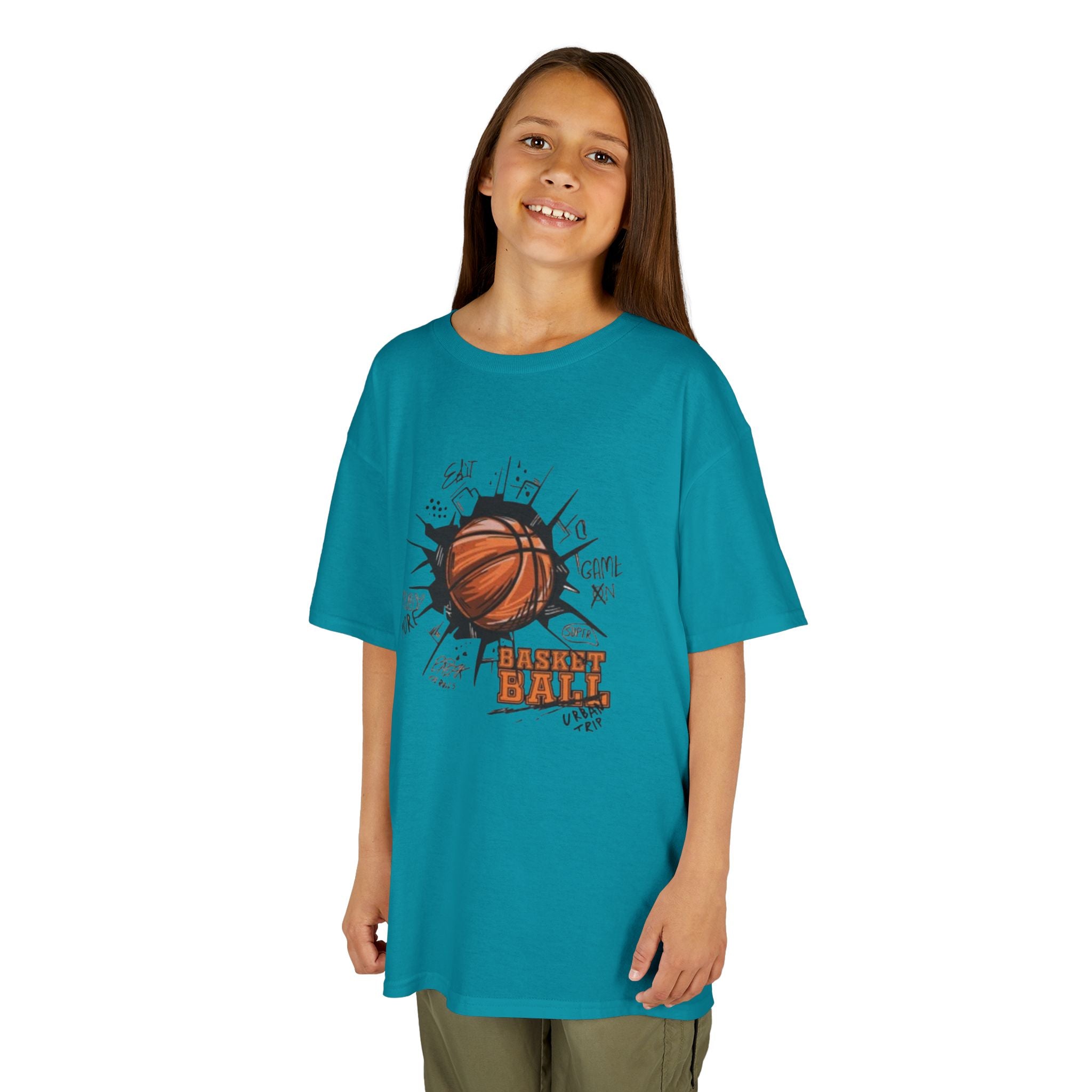 Kids Basketball Tee — Slam Dunk Graphic Shirt