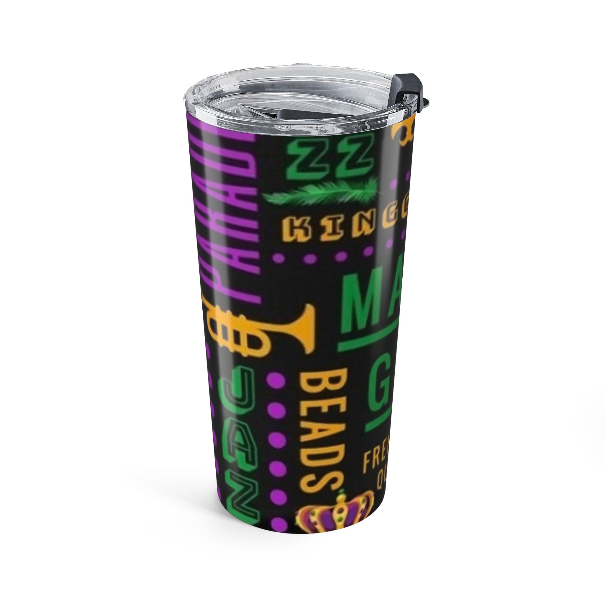 Mardi Gras 20oz Tumbler – New Orleans French Quarter Party Drinkware