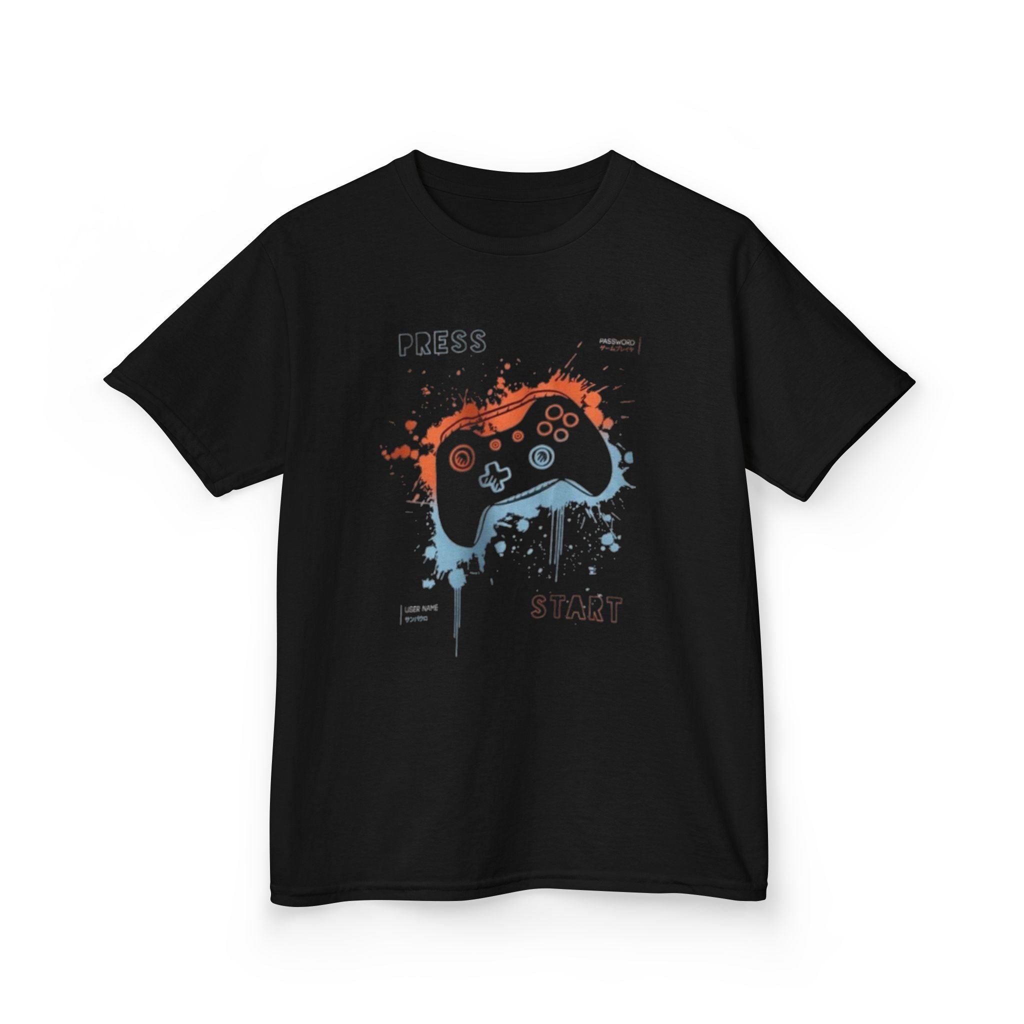 Kids Gaming T-Shirt – 'Press Start' Controller Design