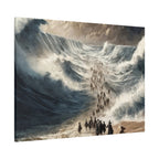 Biblical Exodus Wall Canvas — Parting of the Red Sea Matte Stretched Canvas