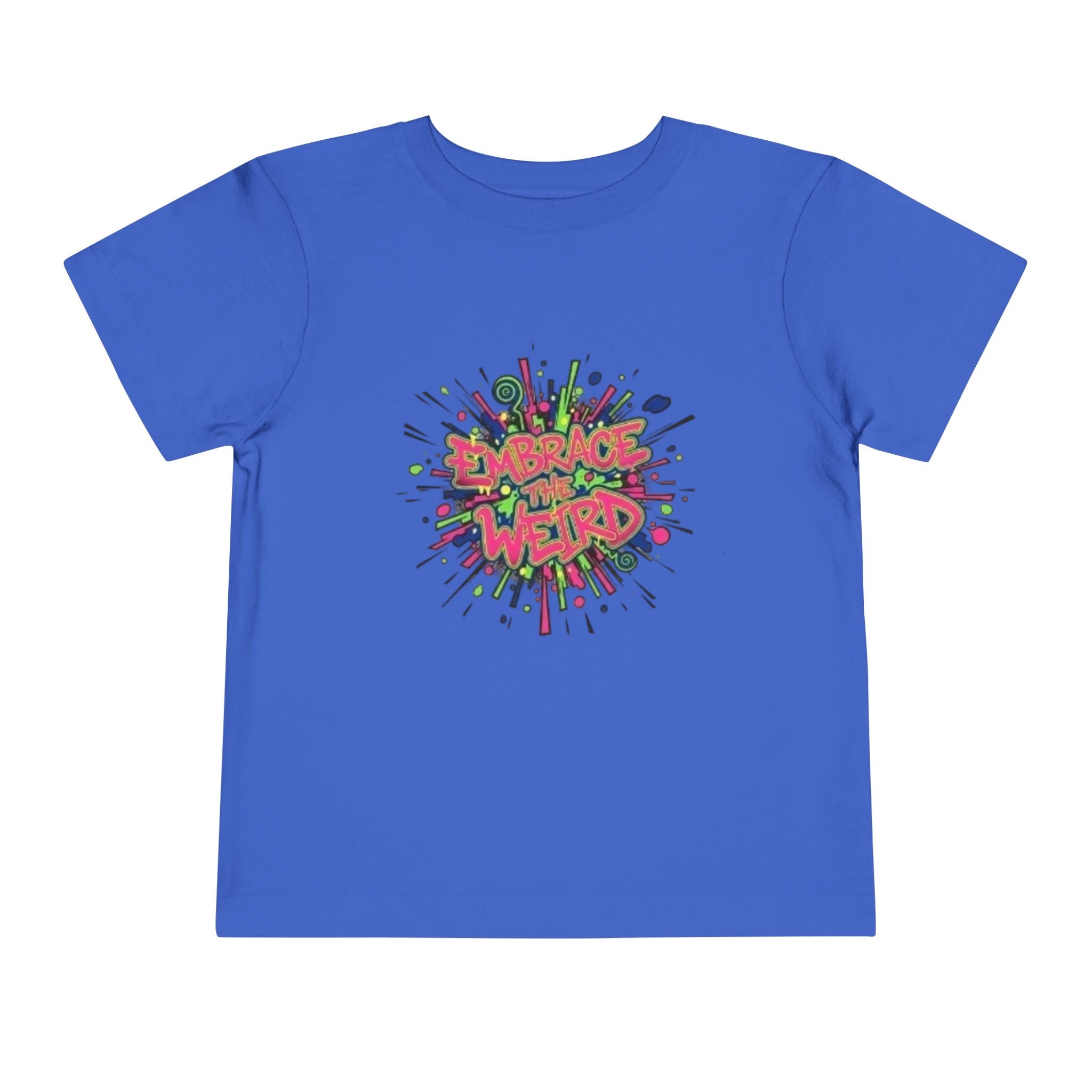 Toddler Tee — 'Embrace Your Weird' Colorful Graffiti Kids Shirt