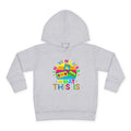 Toddler Hoodie — "I Have No Idea What This Is" Colorful Toy Graphic