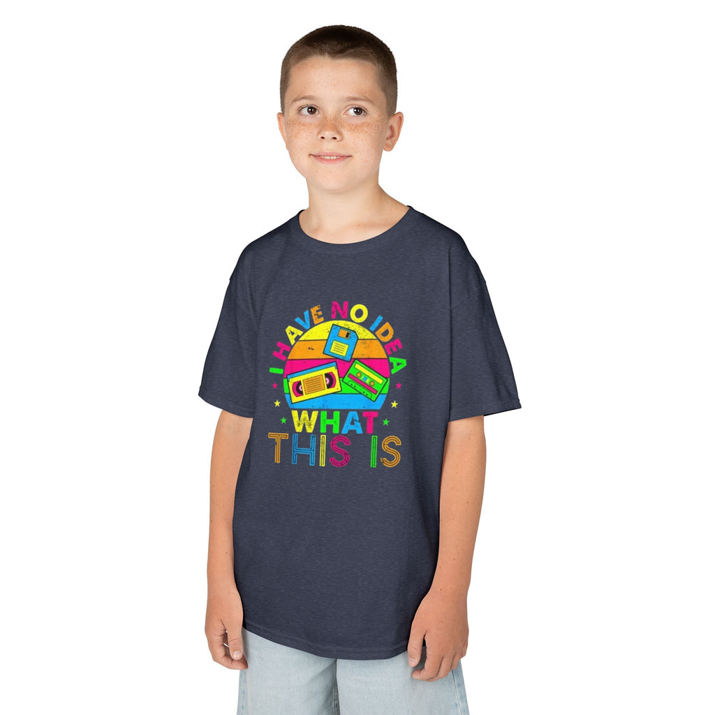 Kids T-Shirt — "I Have No Idea What This Is" Colorful Retro Toy Graphic