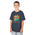 Kids T-Shirt — "I Have No Idea What This Is" Colorful Retro Toy Graphic