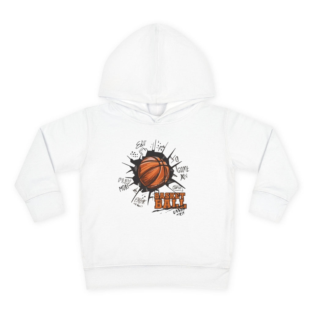 Toddler Basketball Hoodie – 'Ball' Graphic Pullover for Kids