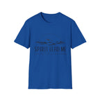 T-Shirt — "Spirit Lead Me" Faith Graphic Tee with Sunset & Birds