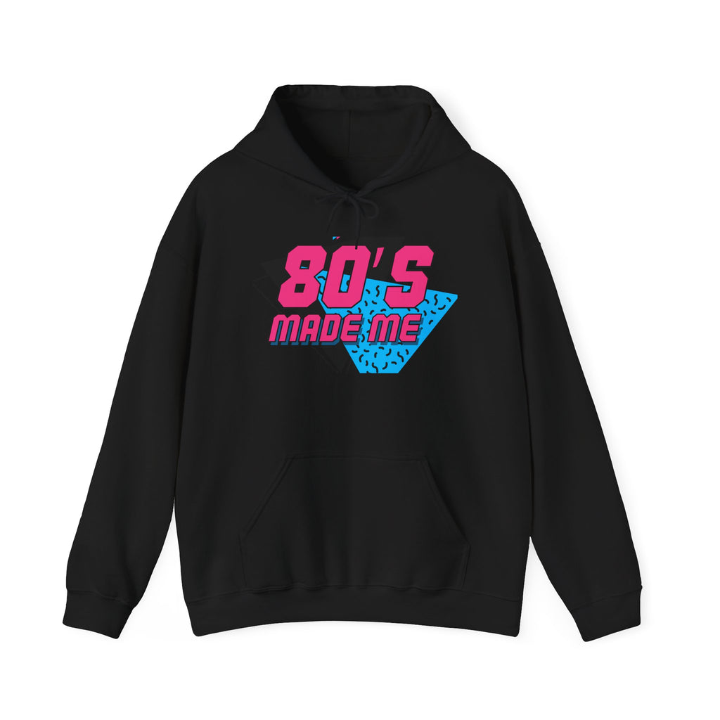 80's Made Me Hoodie — Retro 1980s Neon Graphic Pullover