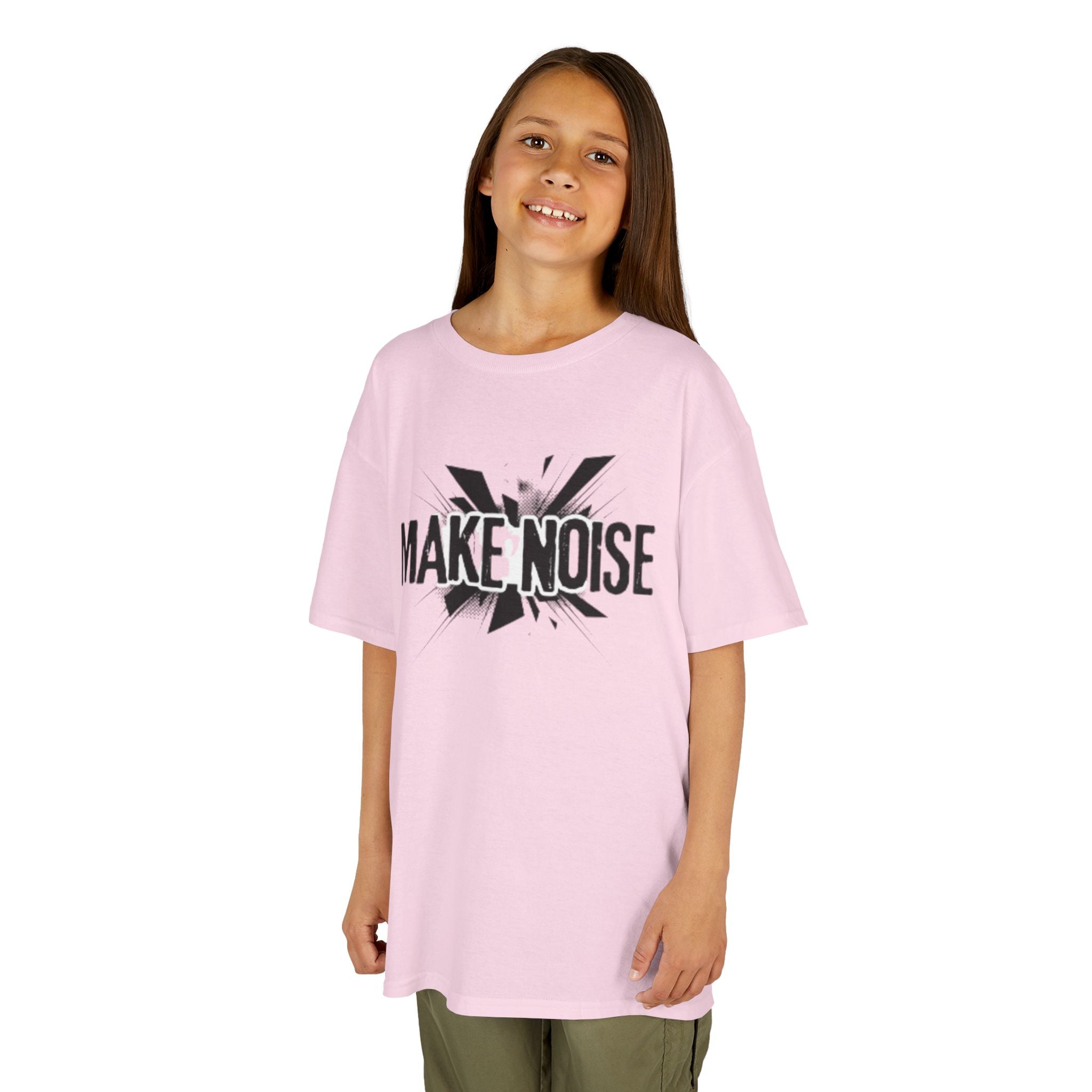 Kids Tee — "Make Noise" Graphic Shirt for Loud, Confident Kids