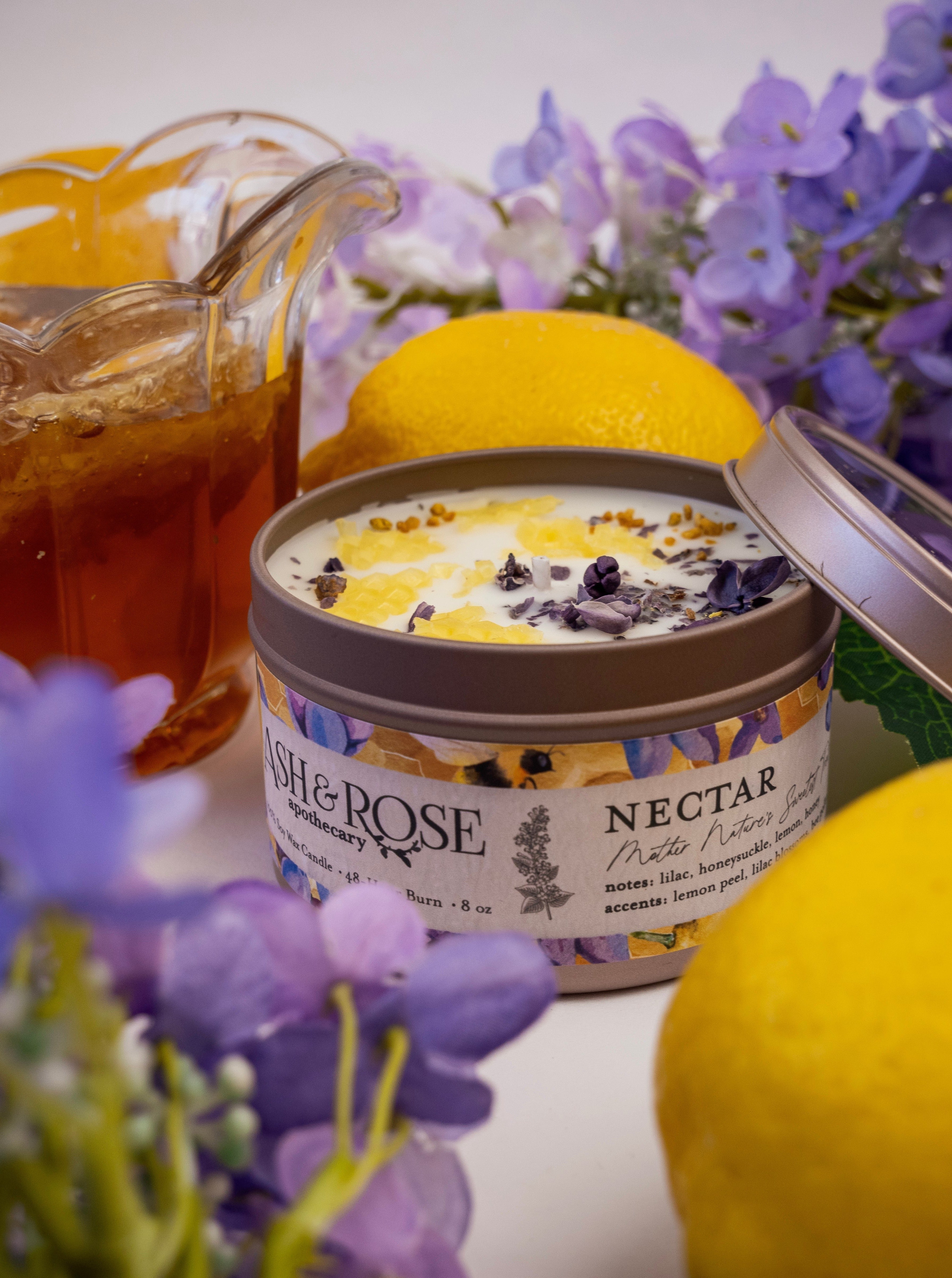NECTAR Lilac Lemon Honey Candle