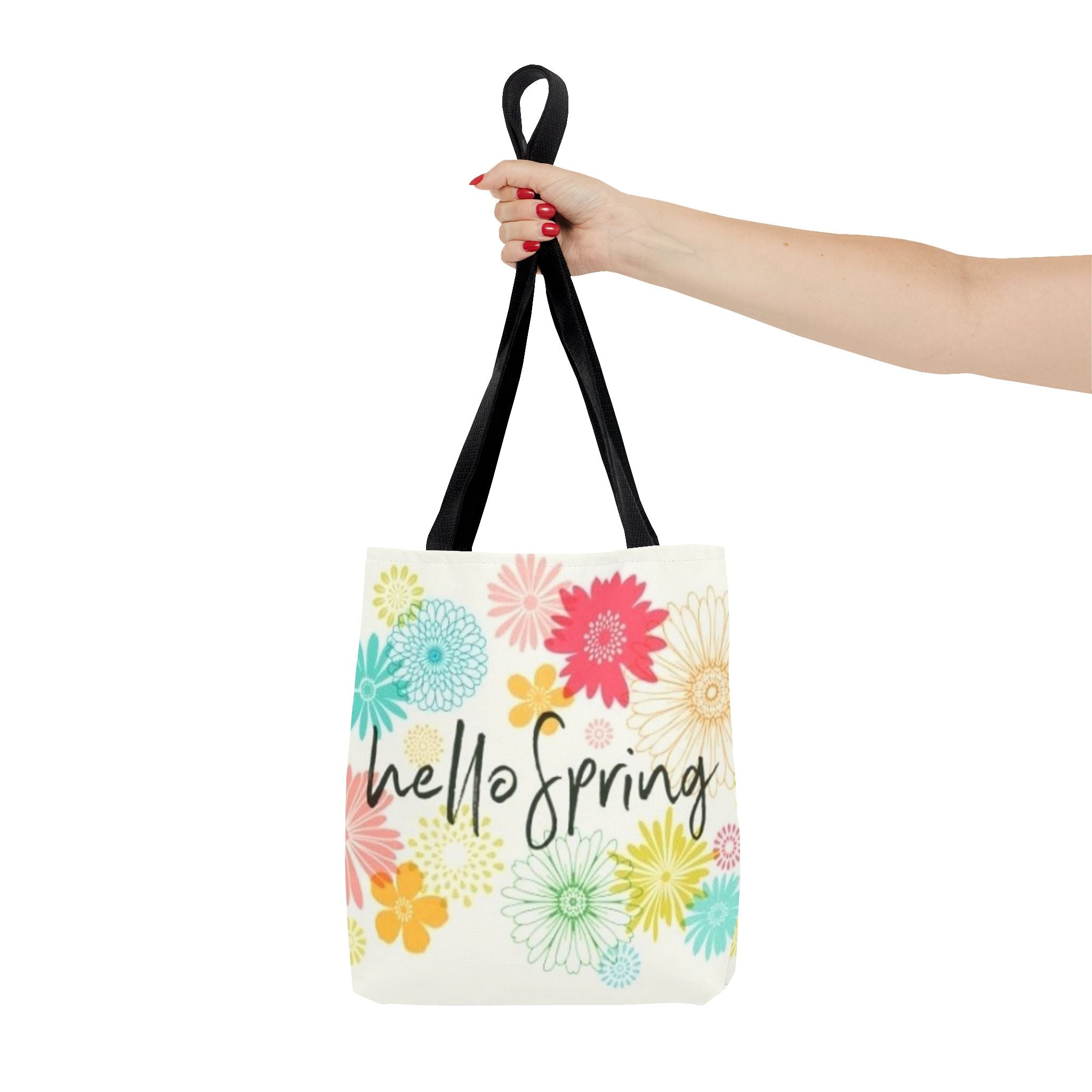 Hello Spring Floral Tote