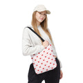 Heart Pattern Tote Bag — Pink Red Valentine Shopper