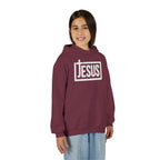 Youth Jesus Hoodie — Christian Faith Pullover with Cross Logo