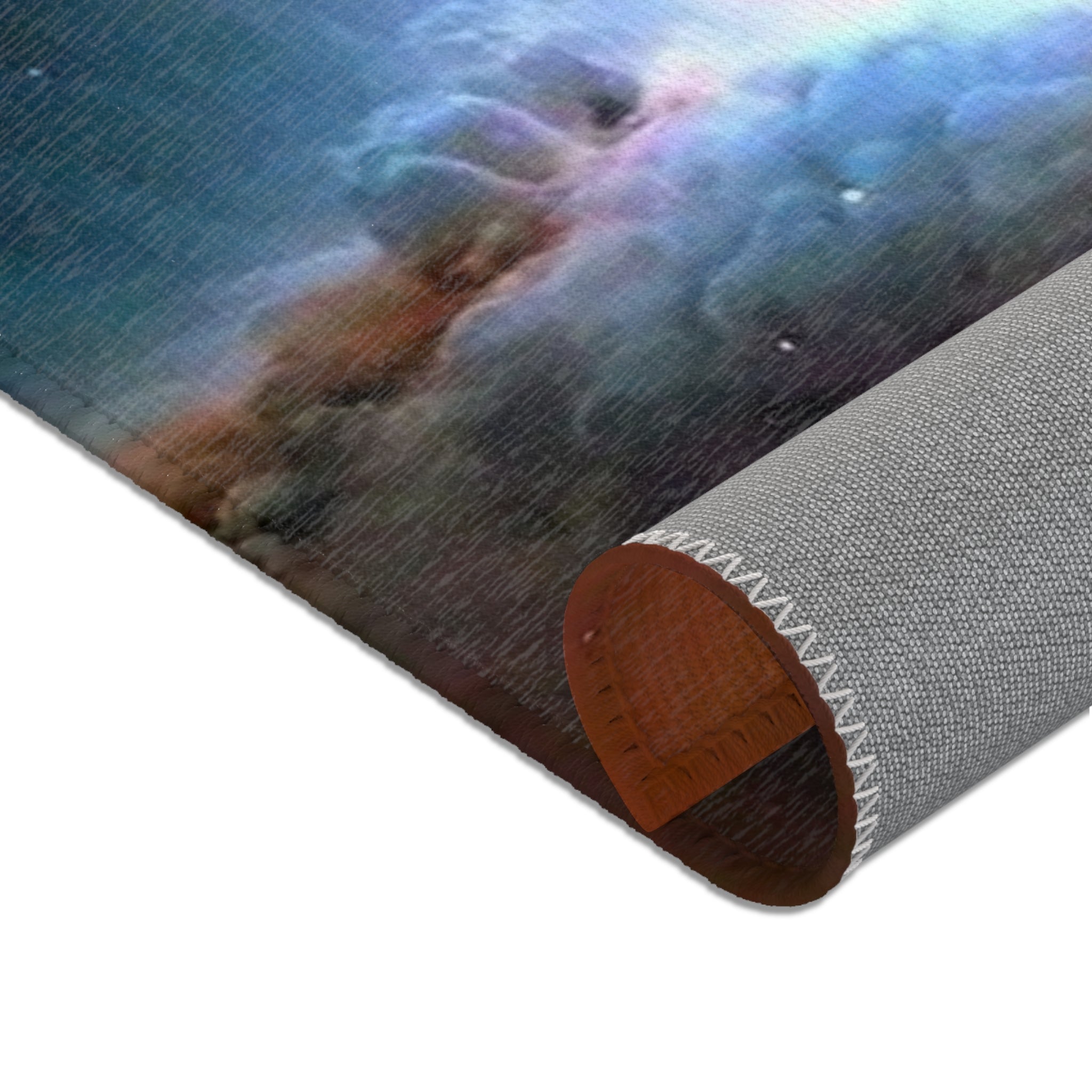 Cosmic Nebula Area Rug — Galactic Cloudscape Floor Accent