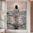 Jesus Christ Walking On Water Faith Wall Art VII