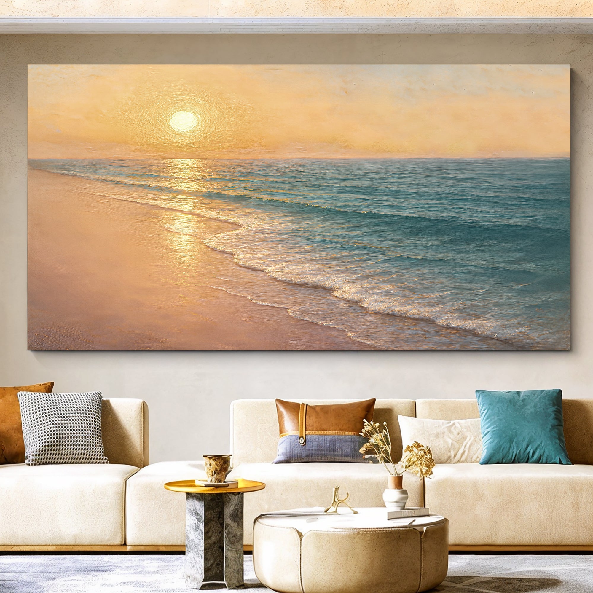 Beach Shoreline Coastal Wall Art IV
