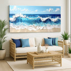 Serene Ocean Wave Coastal Wall Art II