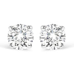 14K Gold 1/2 Cttw Lab Grown Diamond Solitaire Stud Earrings-3