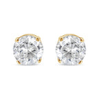 14K Yellow Gold 1/2 Cttw Round-Cut Diamond Solitaire Stud Earrings (O-P Color, SI2-I1 Clarity)-2