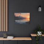 Psalm 121 Canvas Wall Art — "I Will Lift Up Mine Eyes unto the Hills" Inspirational Landscape