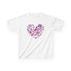 Kids Heart Doodle Tee — Cute Pink Valentine Heart Graphic Shirt