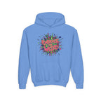 Youth Hoodie — "Embrace the Weird" Colorful Graffiti Graphic
