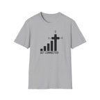 T-Shirt — "Get Connected" Signal Bars Cross Graphic