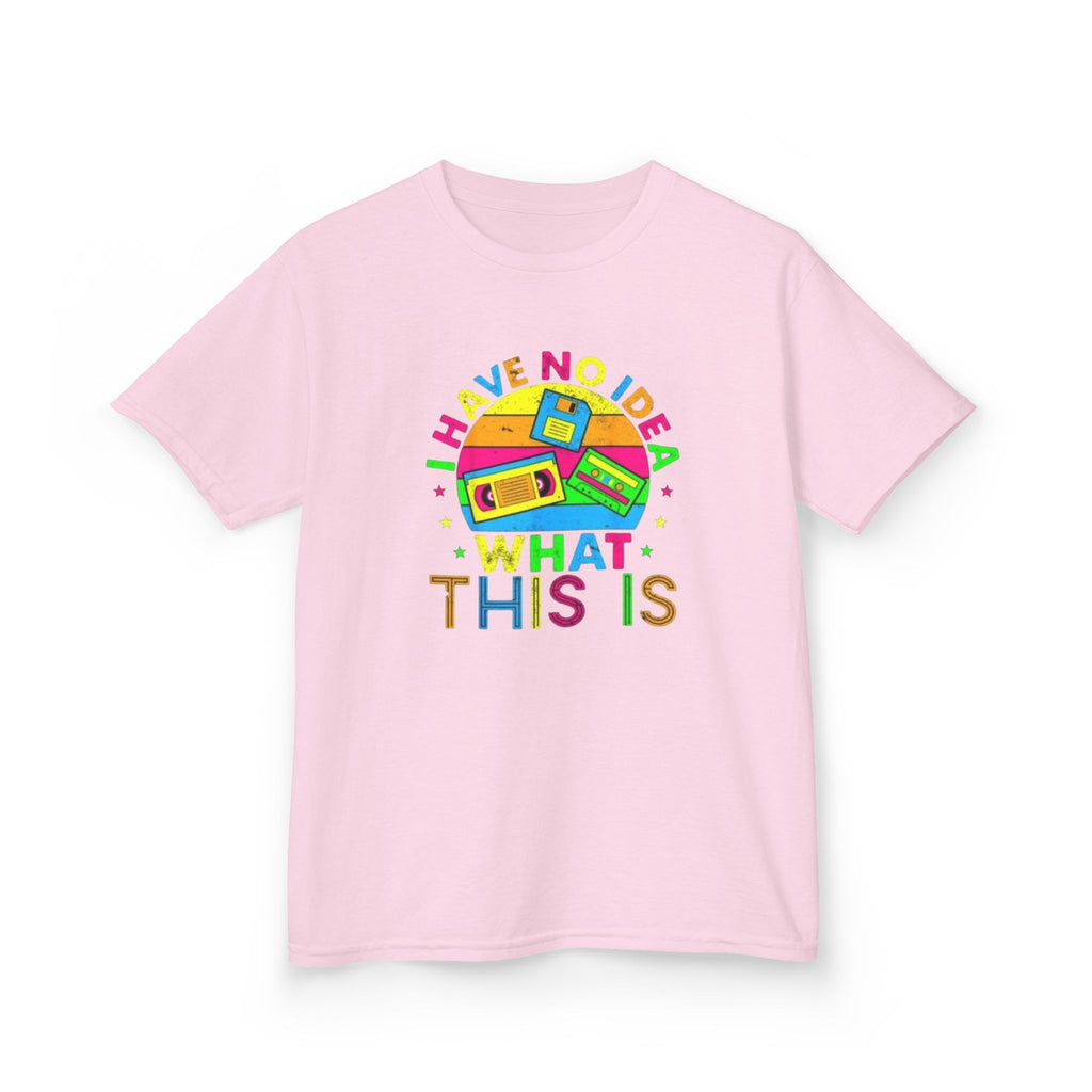 Kids T-Shirt — "I Have No Idea What This Is" Colorful Retro Toy Graphic