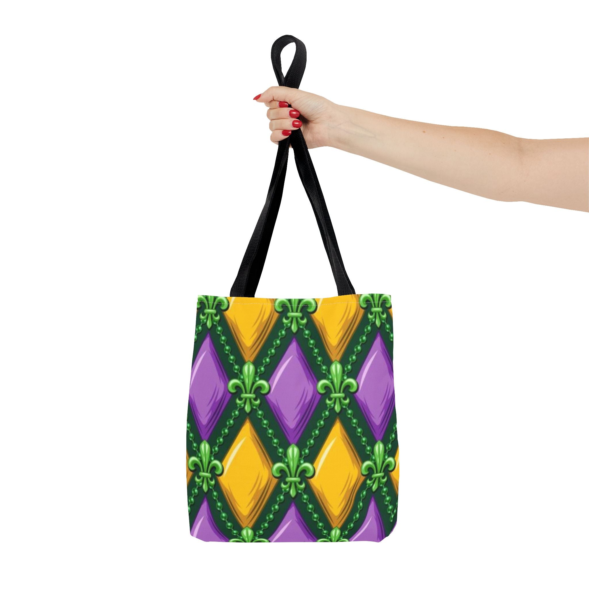 Mardi Gras Diamond Pattern Tote