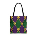 Mardi Gras Fleur-de-Lis Diamond Tote