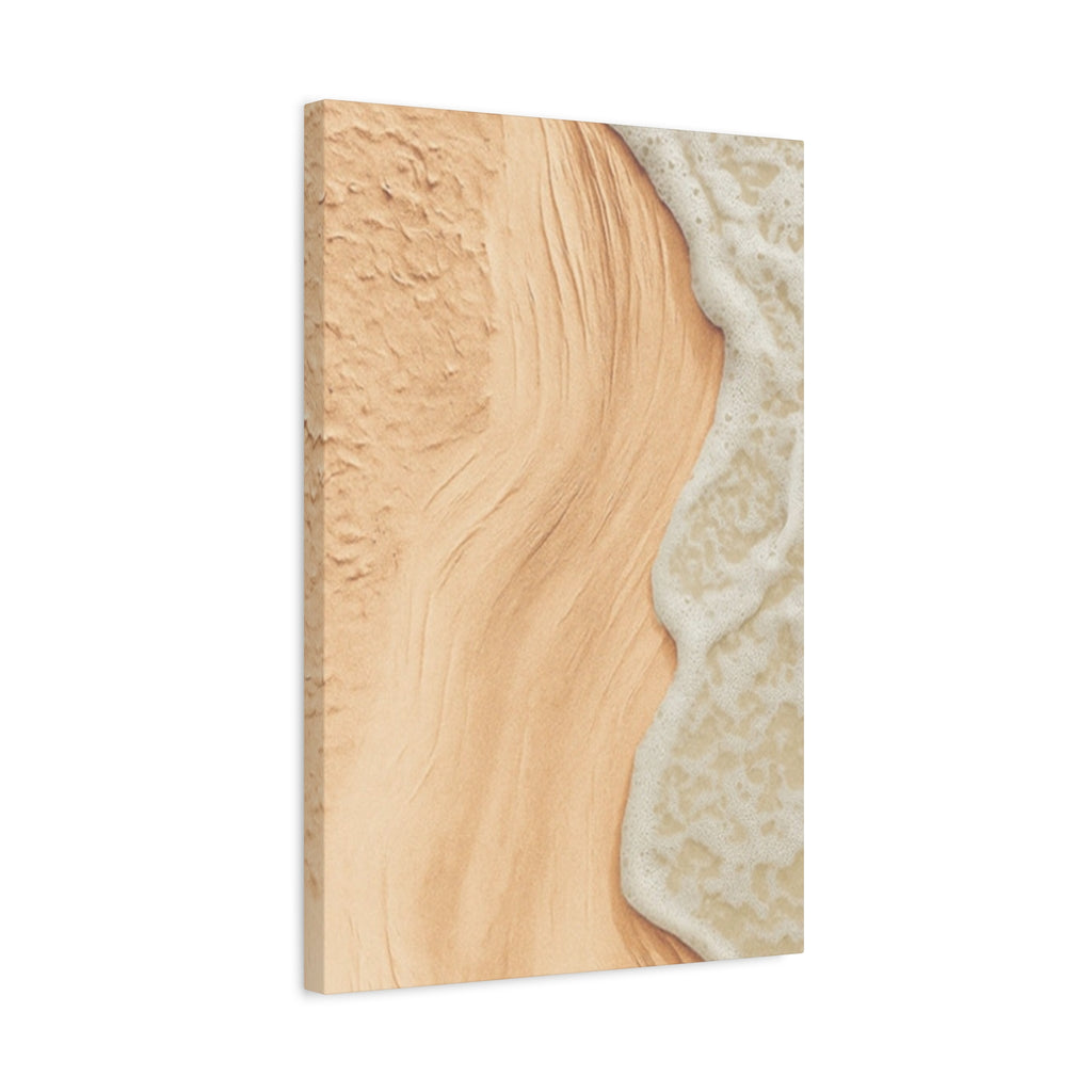 Coastal Beach Canvas Print – Sandy Shoreline Wall Art