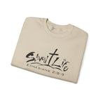 Christian 'Saved Life' Crewneck Sweatshirt — Ephesians 2:8-9 Faith Pullover