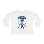 Level Up! Toddler Long Sleeve Tee — Cute Gamer Birthday Shirt