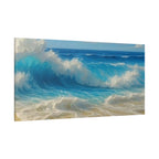 Sunny Beach Waves-Matte Canvas, Stretched, 1.25"