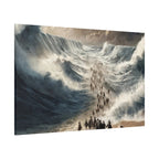 Biblical Exodus Wall Canvas — Parting of the Red Sea Matte Stretched Canvas