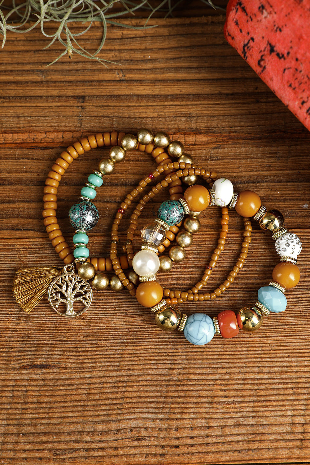 Boho Beaded Bracelets Set