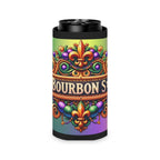 Can Cooler — Bourbon Street Mardi Gras Fleur-de-Lis Beverage Koozie
