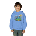 Youth Hoodie — "Stay Wild" Graffiti Daisy Streetwear