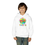 Youth Hoodie — Colorful Retro Cassette 'I Have No Idea What This Is' Graphic