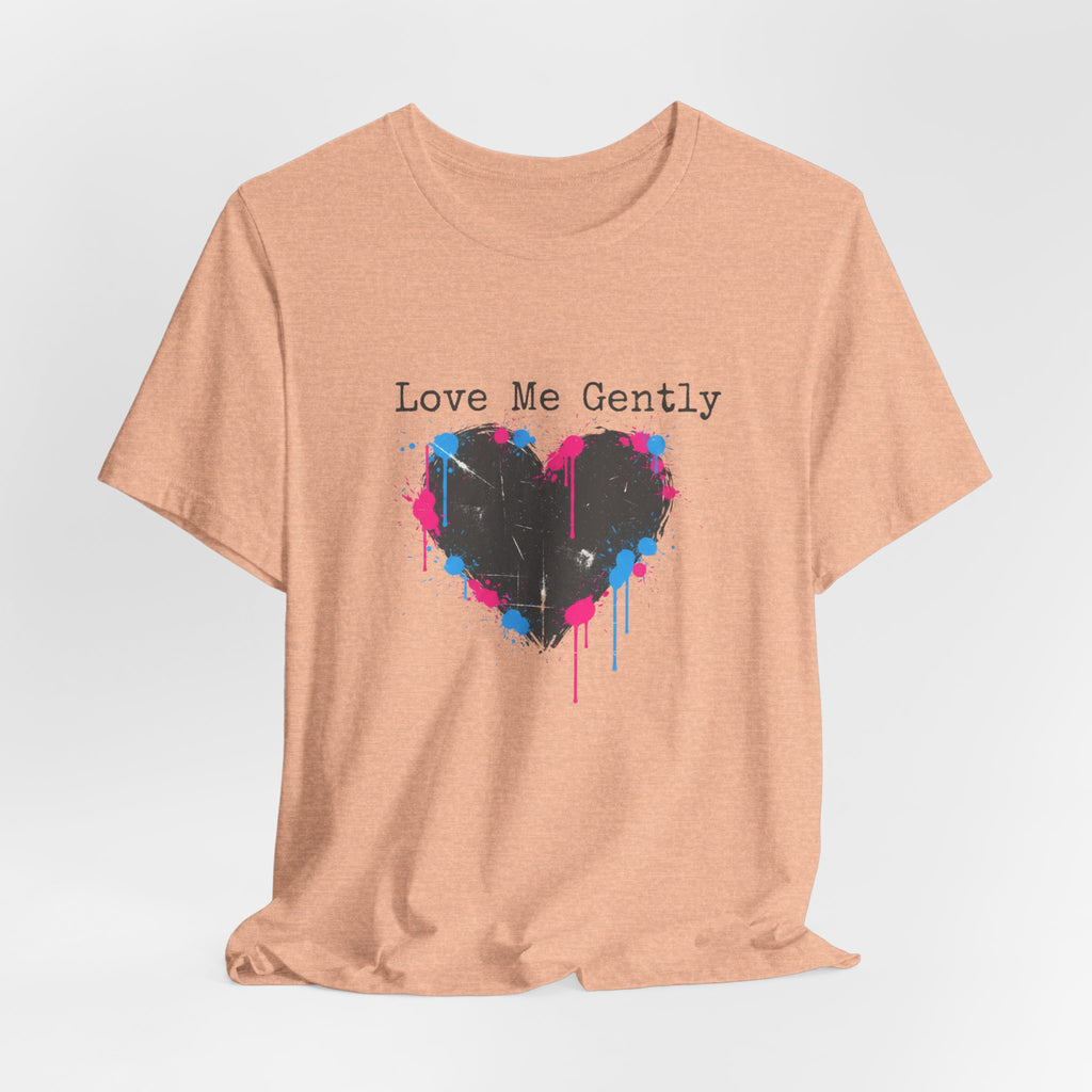 Distressed Graffiti Heart Tee | grunge heart shirt, punk heart design