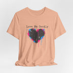 Distressed Graffiti Heart Tee | grunge heart shirt, punk heart design