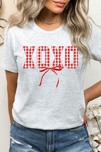 Red Plaid XOXO Valentine Graphic Tee