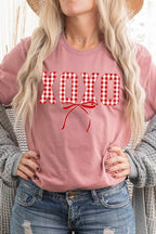 Red Plaid XOXO Valentine Graphic Tee