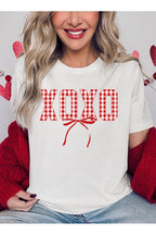 Red Plaid XOXO Valentine Graphic Tee