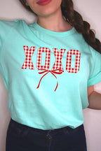 Red Plaid XOXO Valentine Graphic Tee