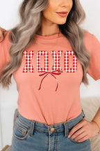Red Plaid XOXO Valentine Graphic Tee